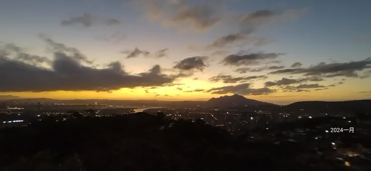 西側觀音山夕照北投