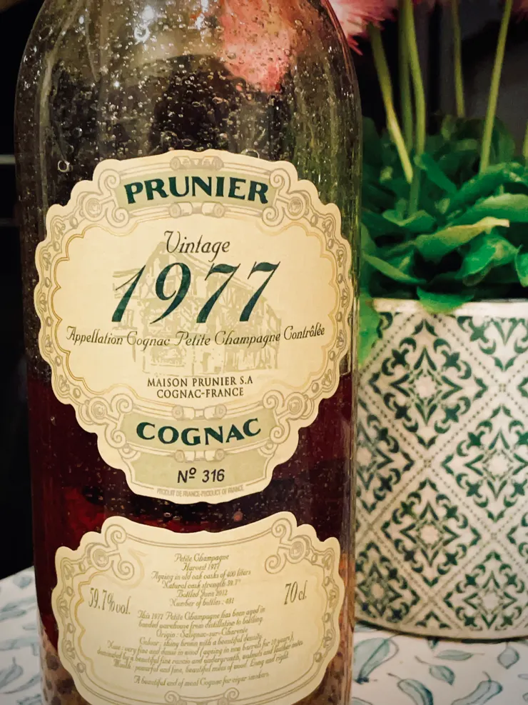 Prunier 1977 Cognac 干邑白蘭地59.7%/ 瓶號:316