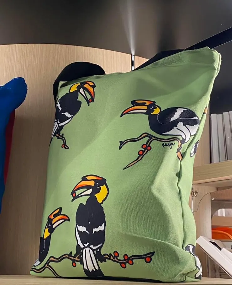 Hornbill&nbsp;drawn by Keegan, an artist with special needs.