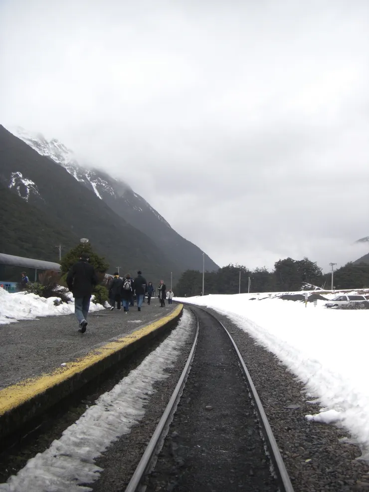 Arthurs Pass 軌道旁的風景