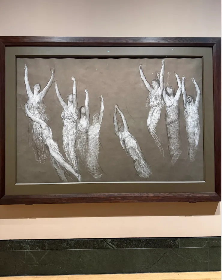 Compositional study for The Spirit of Light lunette (1902-8)