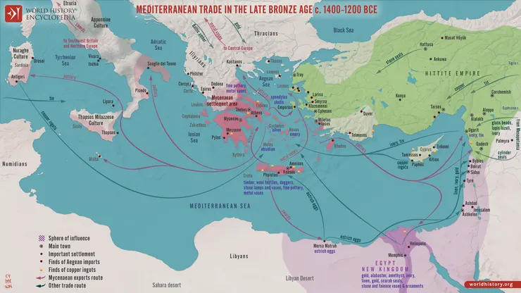 Late Bronze Age Mediterranean Trade, c. 1400-1200 BCE