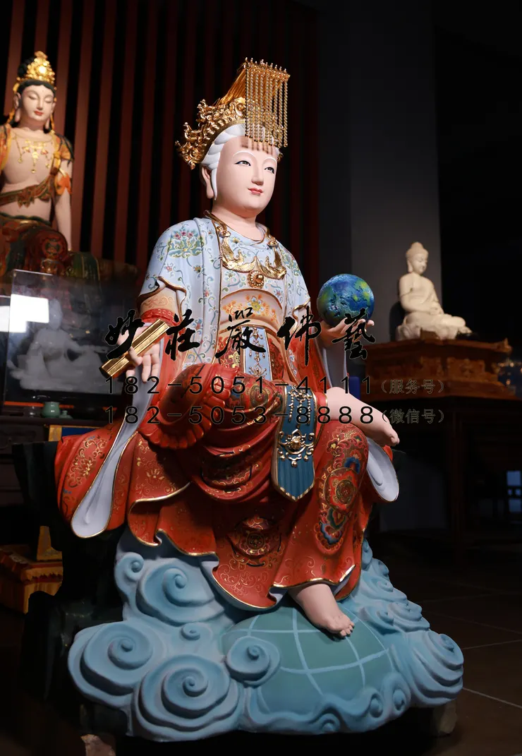 地母娘娘神像左側現場實拍圖