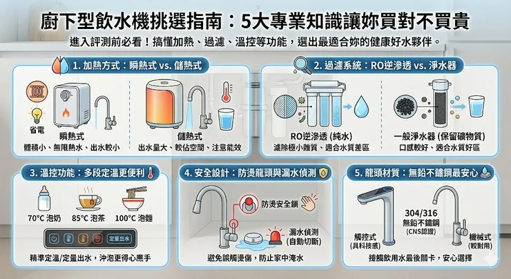 廚下型飲水機五大挑選指南