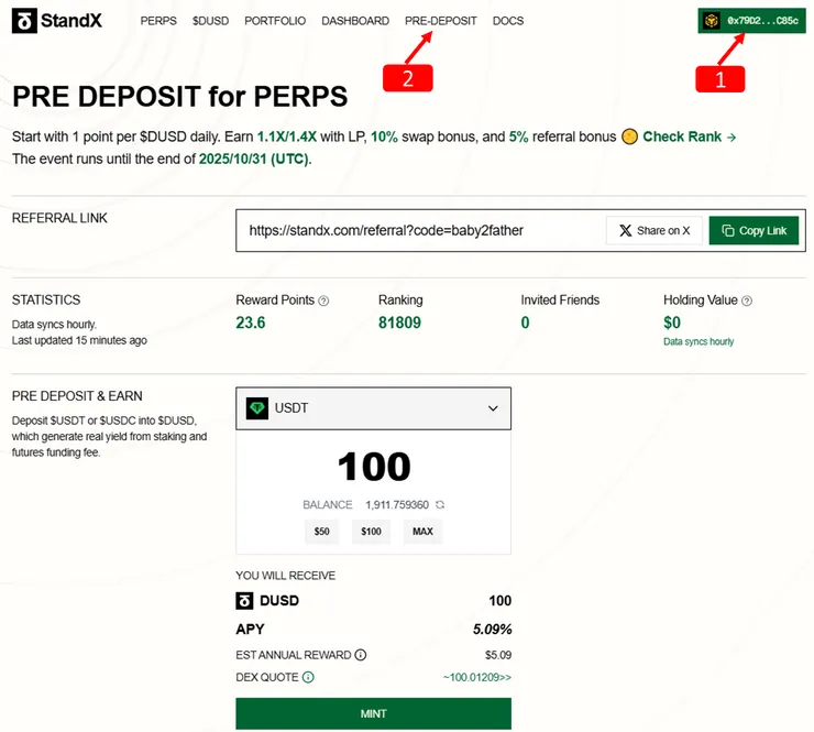 DUSD MINT教學:如何鑄造你的第一筆DUSD