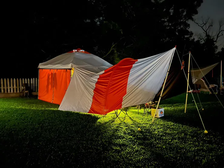 搭好客廳帳及延伸天幕