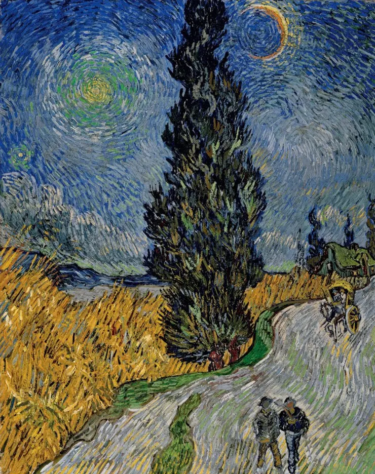 Provence country road at night 1890.05