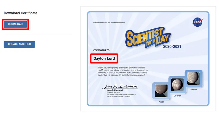 圖源：截圖於NASA科學家的一天(2020-2021)