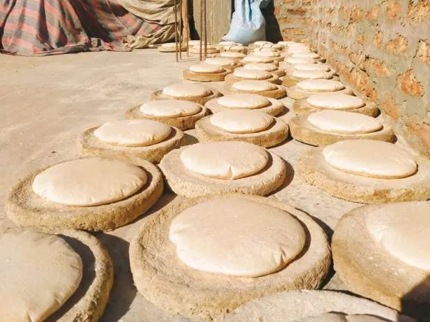 曬太陽中的Shamsi Bread