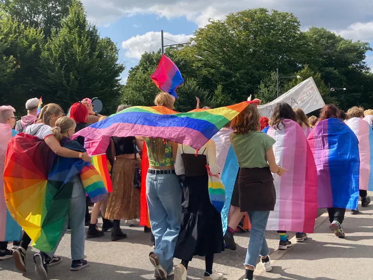 Pride parade in Copenhagen, 2021