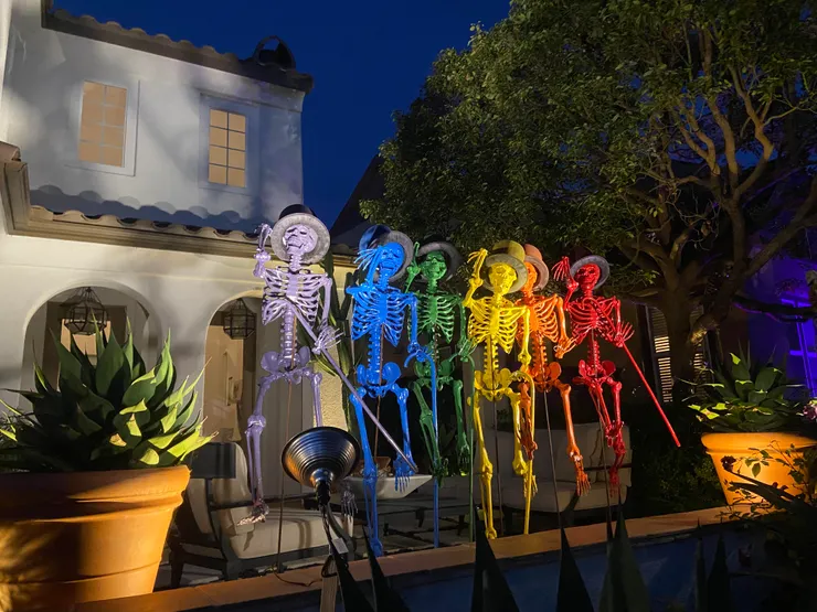 各色的骷髏,很有活力的感覺