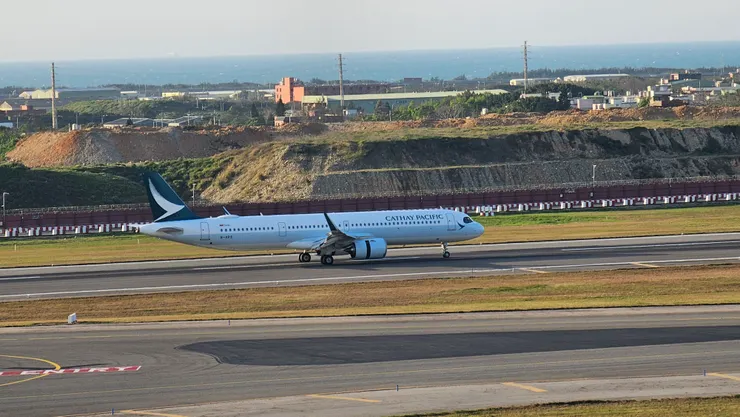 這是國泰航空的空中巴士A321neo型窄體單走道客機!