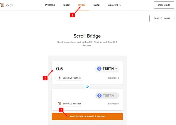 Scroll｜連V神都在推文的一條公鏈 Scroll Testnet 操作指南/使用教學