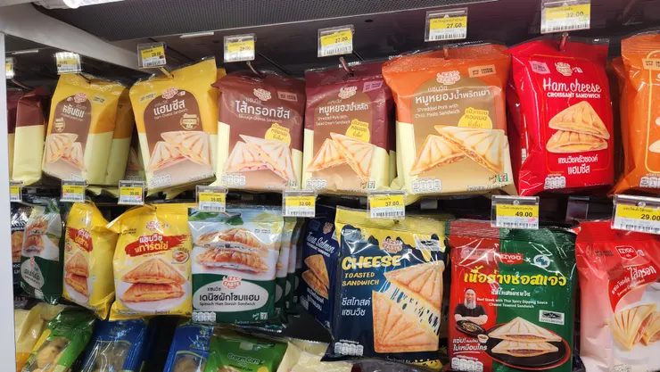 7-11有各種熱壓吐司