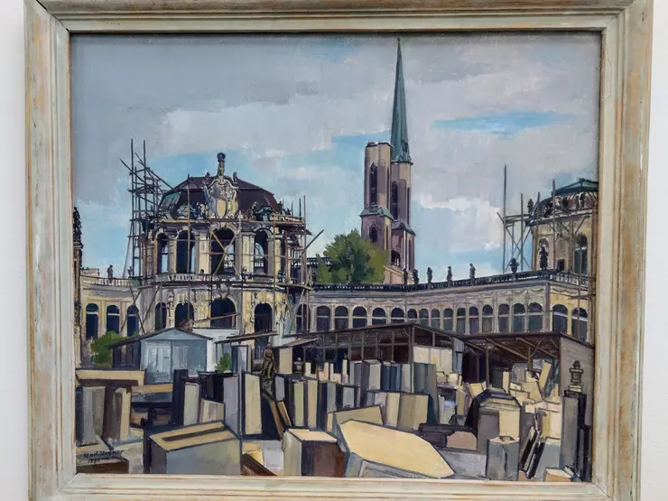 修復中的茨溫格宮Zwinger