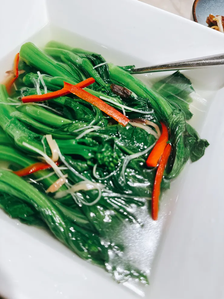 推薦必吃-寧夏菜心,口感十分脆爽,吃起來完全不油膩 ¥43/例