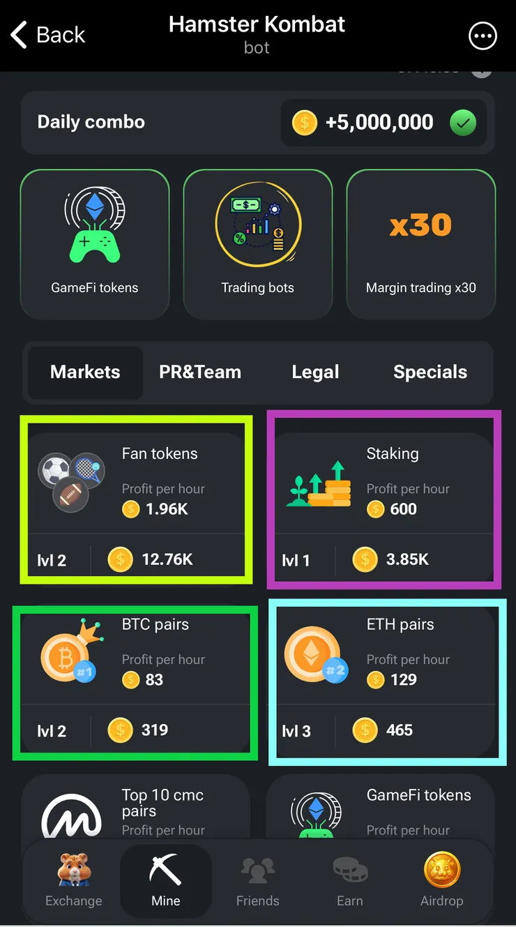 蒐集各區卡片任務