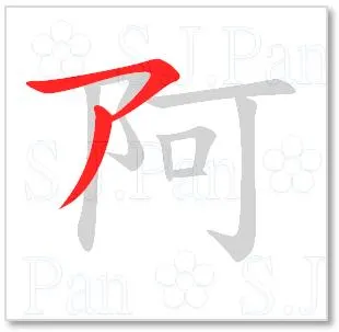 左阜右邑，耳朵旁在左側，部首就是阜部。