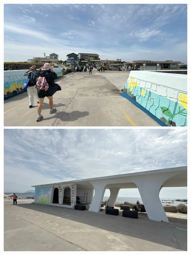 風很大難怪需要設置擋風休息區