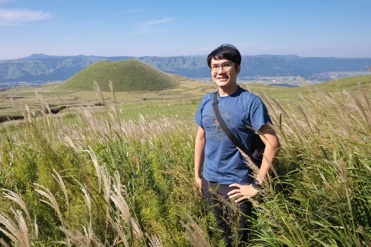 與阿蘇米塚合照