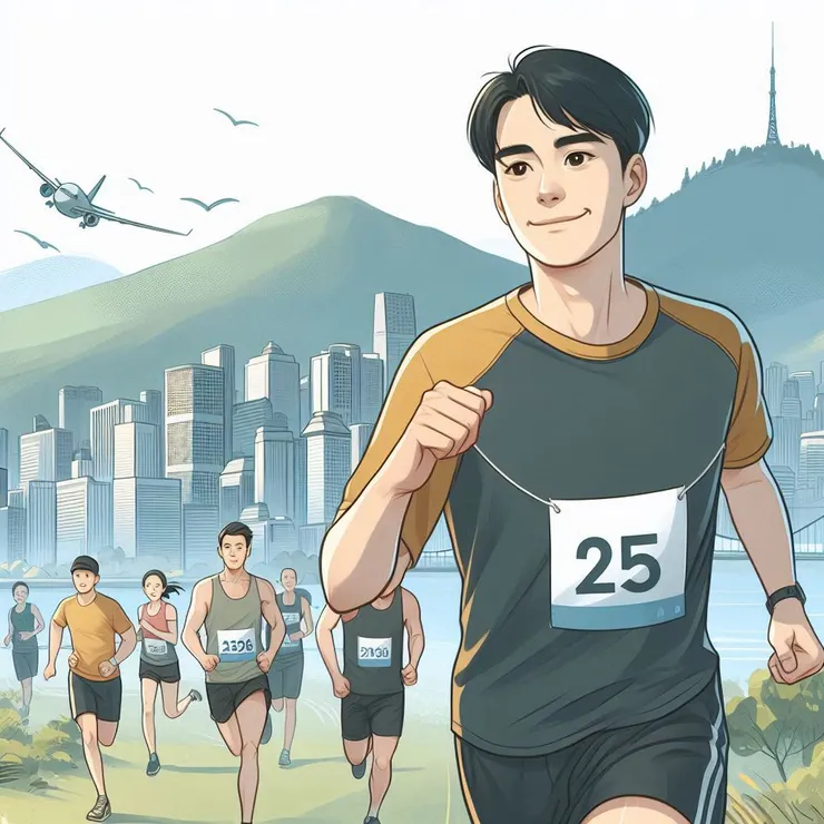 示意圖：人生是一場長途的馬拉松。 (圖片來源：Copilot AI 生成圖)