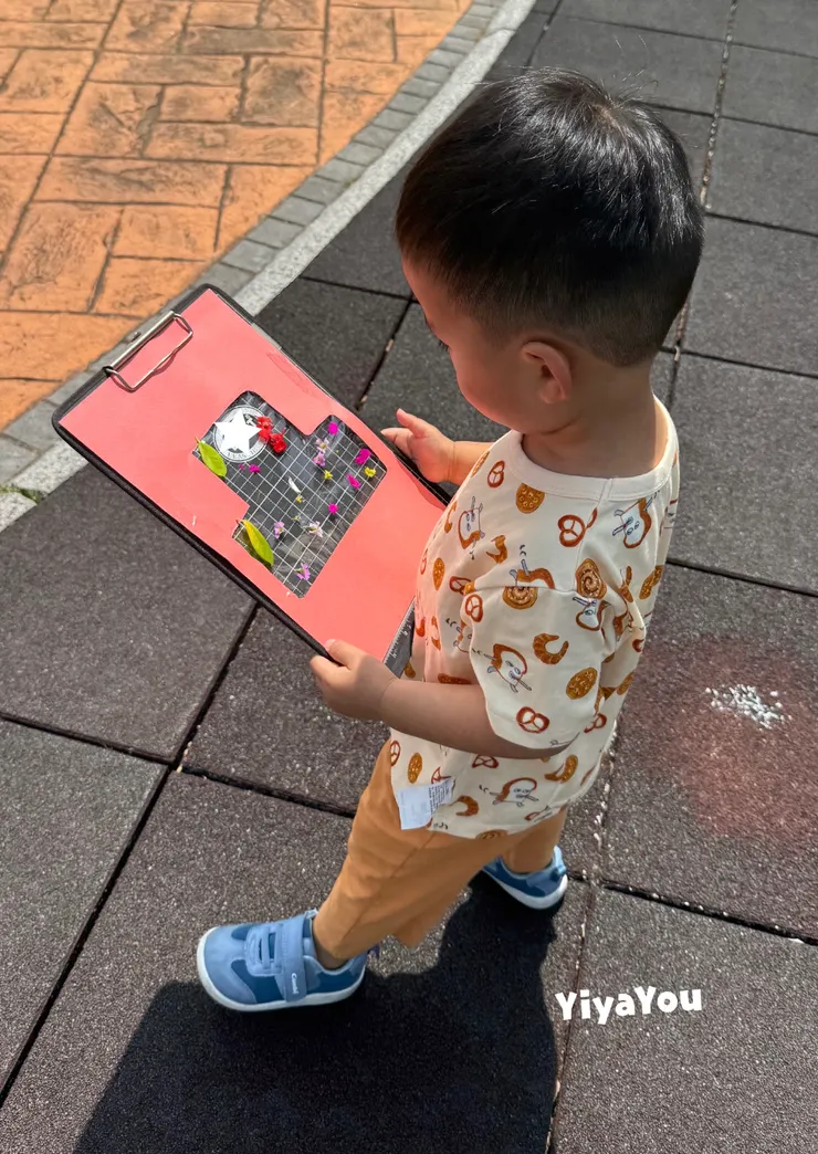 很隨興的午後親子時光，孩子玩得很開心，也認識了一些植物。