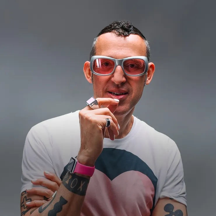 via https://www.artemide.com/en/company/designers/37978/karim-rashid