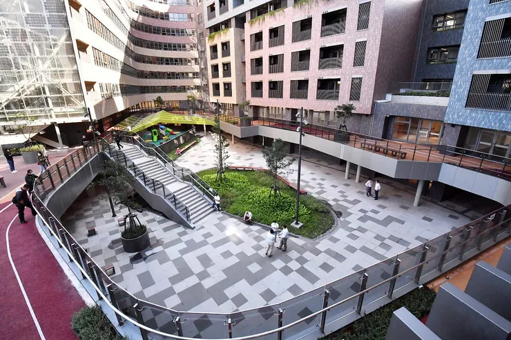 台北市明倫社宅的社區公共空間