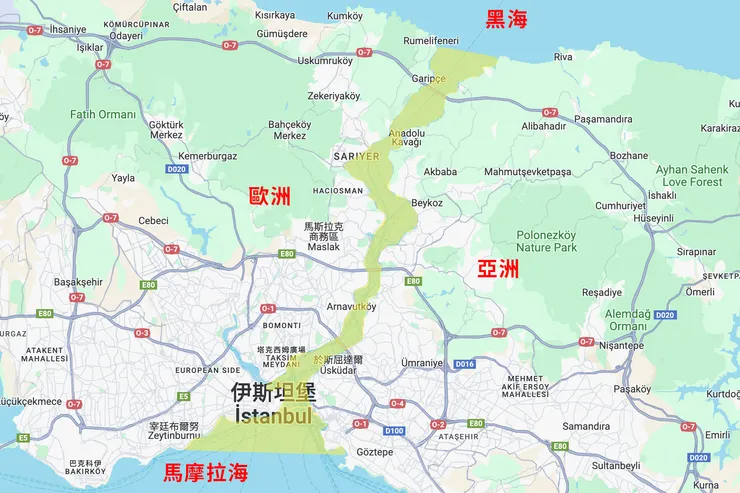 普魯斯海峽地理位置