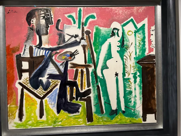 巴布羅 畢卡索 畫家與模特兒