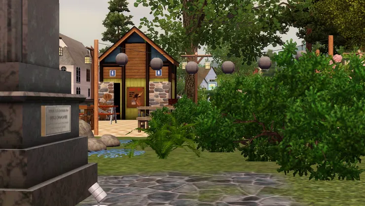 這底座原來是在燒烤區旁邊。