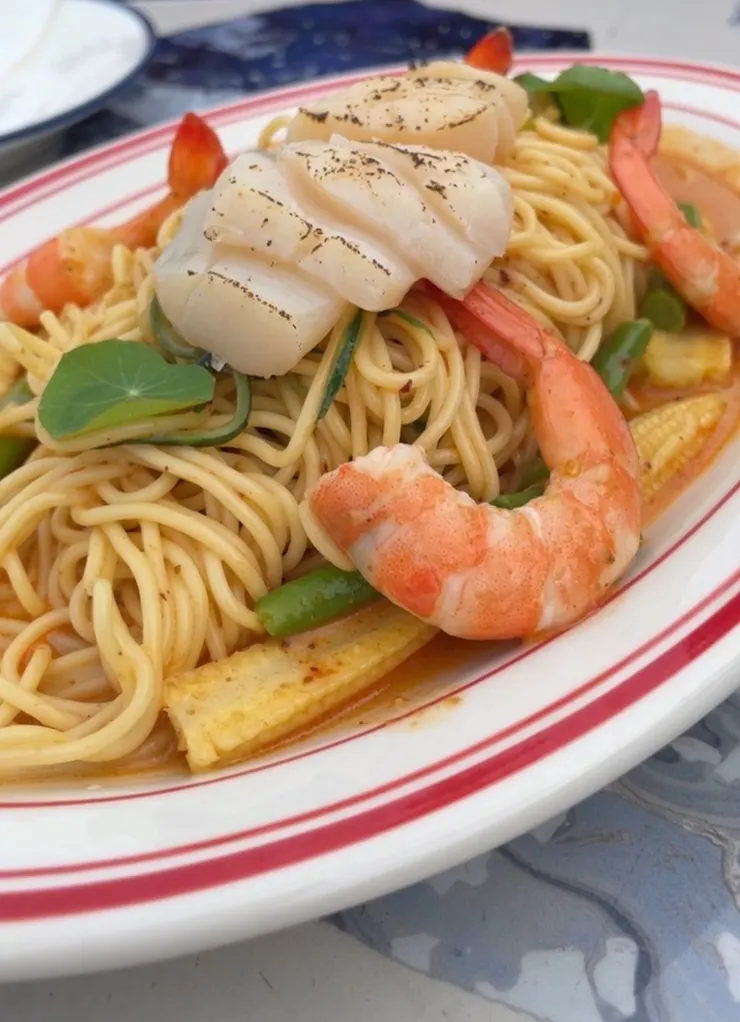 干貝鮮蝦胡麻冷麵