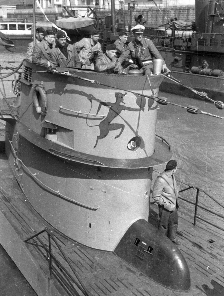 U-552指揮塔上的吉祥物