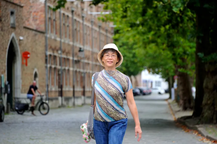 【初臨的狂喜漸漸釀成微醺的怡然 入鏡吧背景無處不美姿態隨便擺!Our Lady of the Pottery教堂前。】