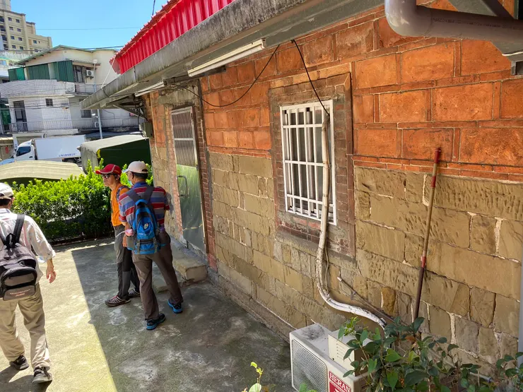 清代建築 斗砌磚與安坑產的砂岩磚砌