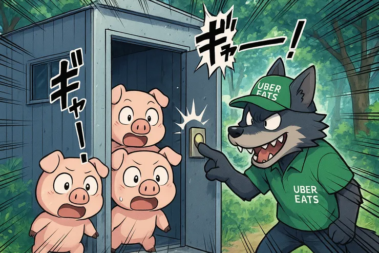 本圖由chatGPT AI生成。並且與真實的UBEREATS完全無關