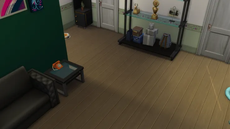 地上沒什麼雜物，掃地機械人打掃起來也方便些。