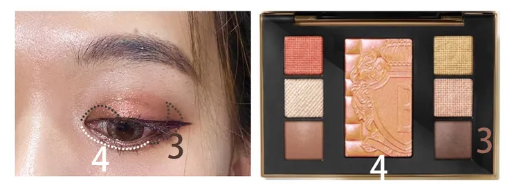 Bobbi Brown 2022聖誕-璀璨星夜鑽石眼頰盤||眼妝2-步驟3到5