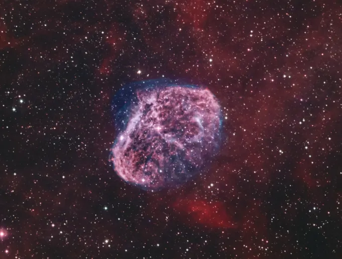 NGC6888 新月星雲（天鵝座的瀰漫星雲）