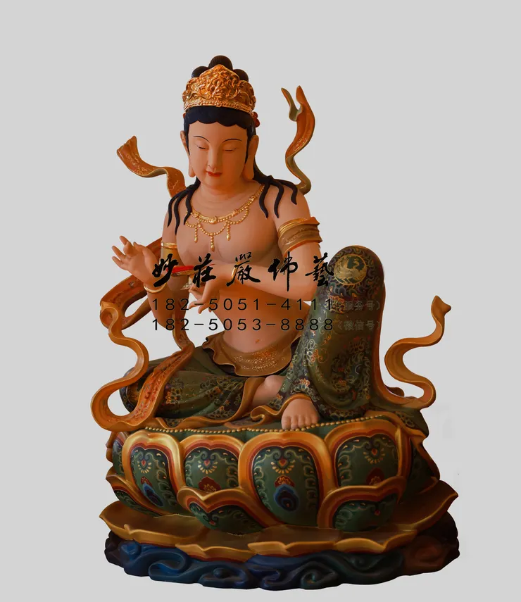 彩繪供養菩薩右側照