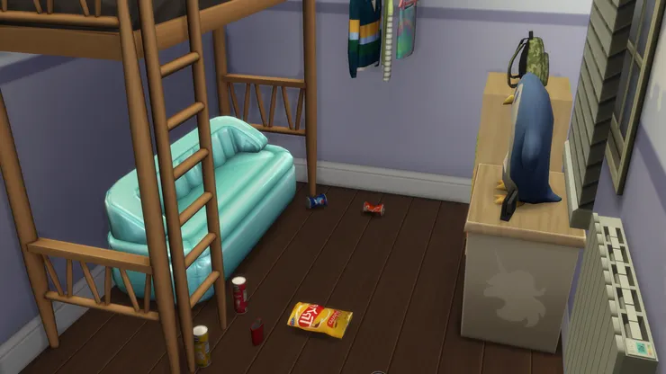 平常搞成這個樣子會被媽媽罵(我也會...)，但現在在過節便算啦。