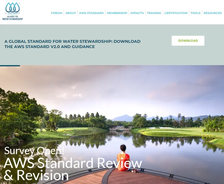 Alliance for Water Stewardship，資料來源：AWS