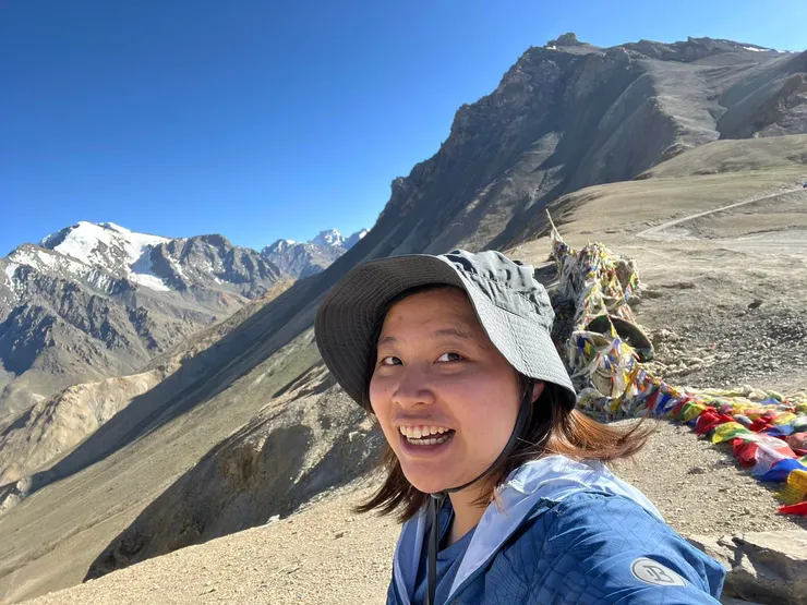 在印度拉達克，高山症發作前的自拍