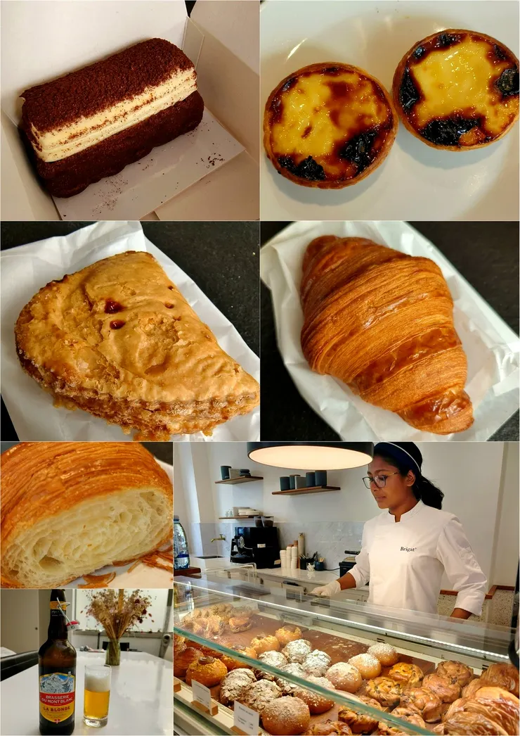 【今日漫遊的戰利品，各式麵包糕點，配啤酒吃都不怕肥死。】