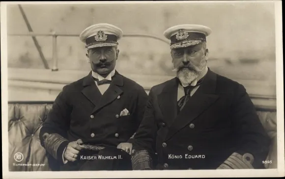德皇（左）與英王（右）是甥舅