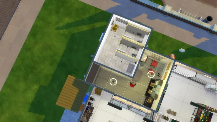 這裏完全是我想象出來的--員工休息室。我雖然沒資格和機會進去過，但一定有這個地方！