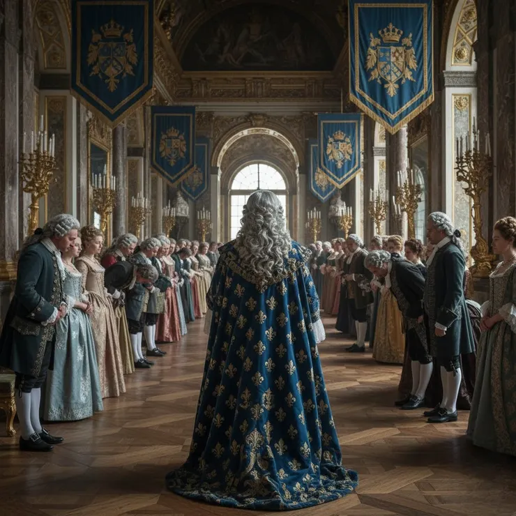 AI示意圖：路易十四將法國貴族集中到他的宮殿(來源：AI生成圖)