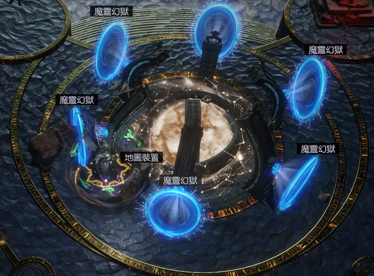 每次打開地圖都有會有六個門