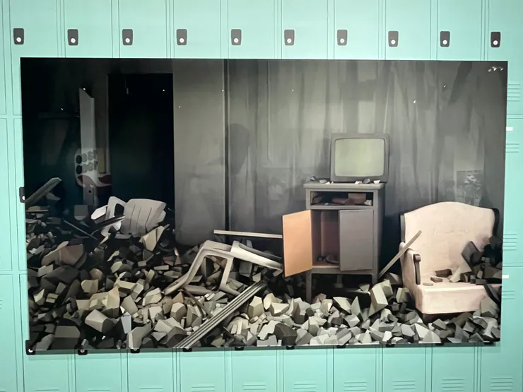 《廢墟》（於臺北市立美術館拍攝）