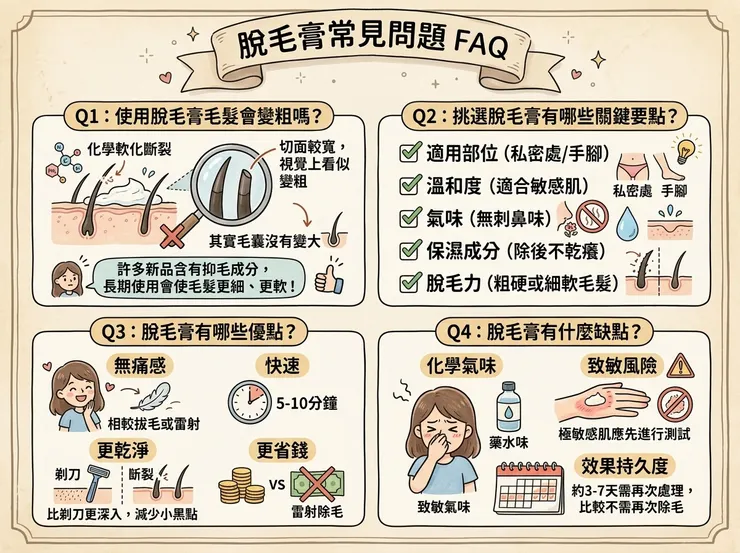 除毛膏常見問題FAQ